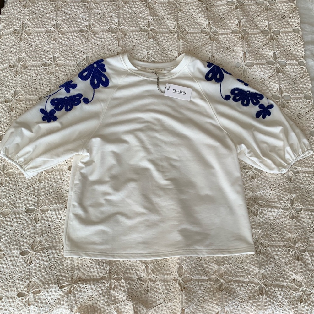 NWT Ellison Puff Sleeve Top